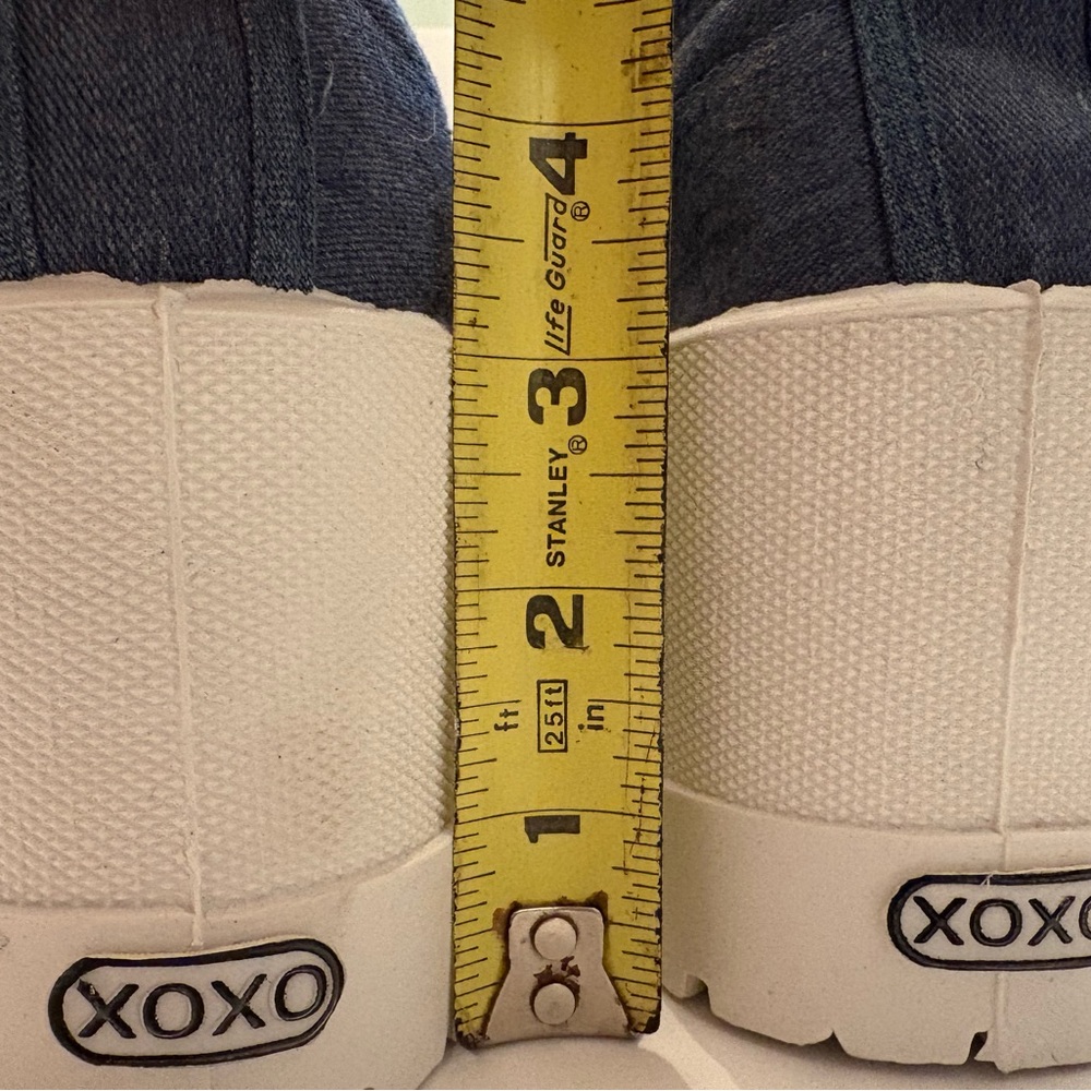 VINTAGE90s-Y2K-XOXO Chunky Platform Shoes  Denim Blue Women’s Size 9 NWOB - Picture 10 of 11